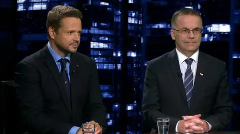 Jarosław Sellin i Rafał Trzaskowski byli gośćmi "Kropki nad i" 