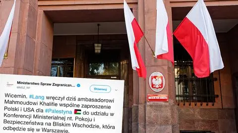 Palestyna zaproszona na konferencję bliskowschodnią w Warszawie