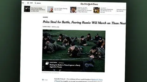 "New York Times" o obawach Polaków przed wojną