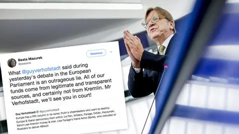 Verhofstadt o Kaczyńskim i pieniądzach Kremla