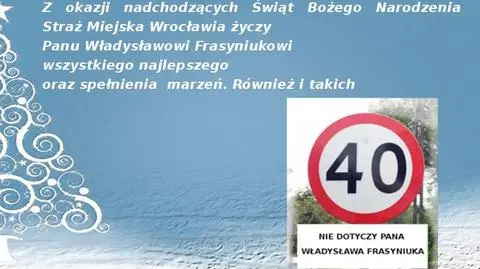 Straż miejska drwi z Władysława Frasyniuka
