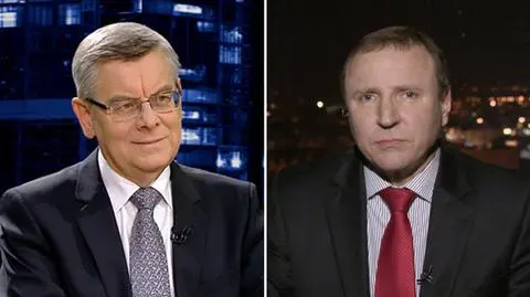 Prof. Tomasz Nałęcz i Jacek Kurski w "Kropce nad i"