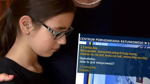 Skromna bohaterka z Sulejowa: "Po prostu zadzwoniłam po pomoc". 11-latka uratowała mamę
