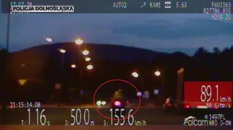 Policyjny pościg ulicami Bielawy. Motocyklista bez prawa jazdy