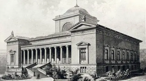 Gmach Śląskiego Muzeum Sztuk Pięknych w 1880 roku 