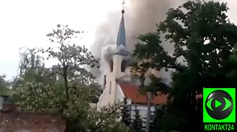 "Zaprószenie od niedopałka papierosa". Zarzut po pożarze kościoła