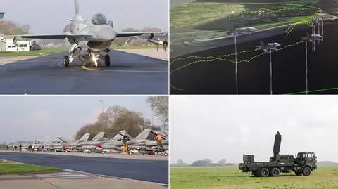 Ćwiczenia sił powietrznych NATO. Polskie F-16 w Holandii