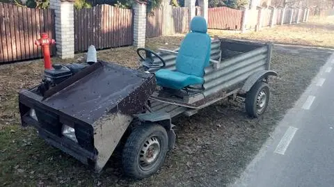 Jechał pojazdem własnej produkcji. Pijany i bez prawa jazdy