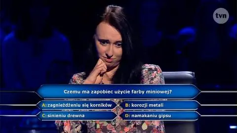 Milionerzy: czemu ma zapobiec użycie farby miniowej?