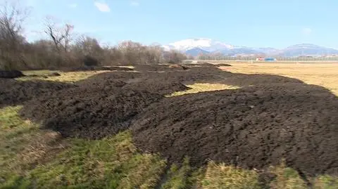 Łodygowice. Nieznana cuchnąca substancja wyrzucona na polu. Sołtys powiadomił policję i WIOŚ