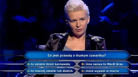 Milionerzy: pytanie o tłusty czwartek. Kiedy wypada, co to Mardi Gras?
