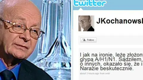 Kochanowski ma świńską grypę. "Na ironię"