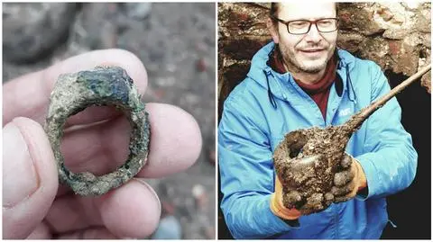 Nowogard: Znaleźli 400-letni hrabiowski sygnet i naczynie alchemika