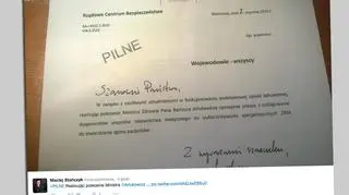 Pismo na wniosek ministra Arłukowicza