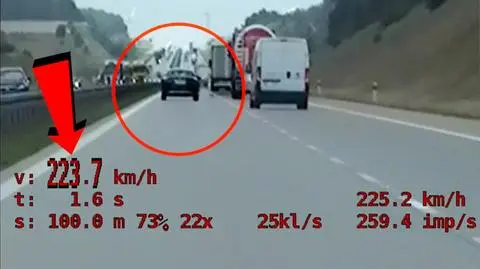 Zamiast 140 km/h jechał dużo szybciej