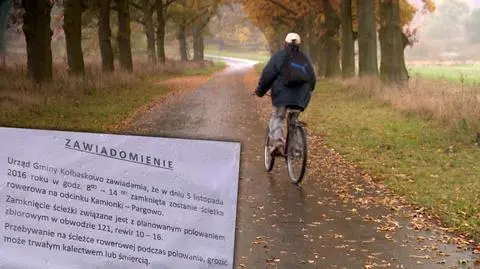 Kołbaskowo: Zamknięta ścieżka rowerowa