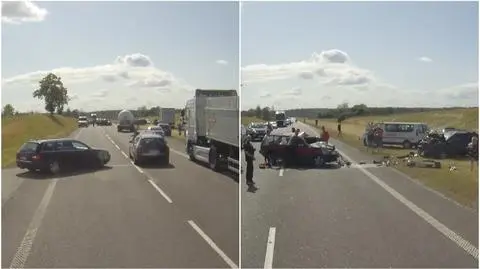 Warmińsko-mazurskie: samochody blokowały strażakom dojazd do wypadku