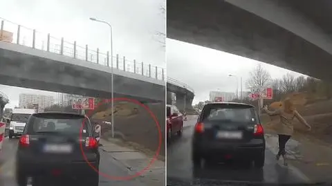 Drogowy śmieciarz wyrzucił butelkę, dostał ją z powrotem