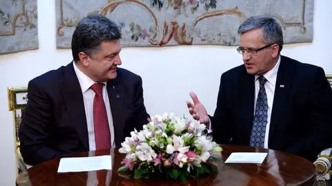 Wieczorne spotkanie Poroszenki i Komorowskiego