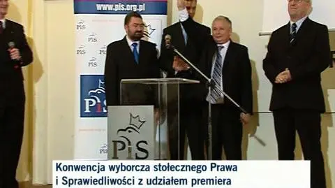 Zwyciężymy! - krzyczano na konwencji PiS