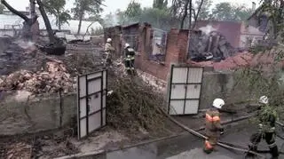 Pożar w Rostowie nad Donem wybuchł w dzielnicy, położonej w centrum miasta
