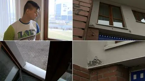 Zerwała się barierka balkonowa, dwóch mężczyzn w stanie ciężkim