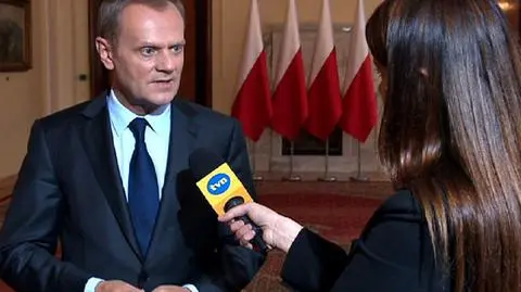 Premier Donald Tusk w rozmowie z Katarzyną Kolendą-Zaleską