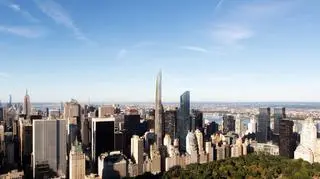 Najwęższy wieżowiec w Nowym Jorku stanie przy 57 ulicy, nieopodal Central Parku