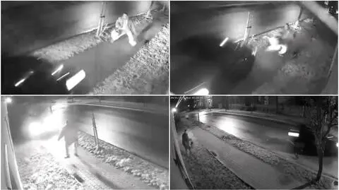 Samochód jechał prosto na pieszego, mężczyzna ledwo uniknął zderzenia