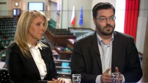 Barbara Dolniak, Stanisław Tyszka and Aleksander Smolar in "Fakty po Faktach" TVN24