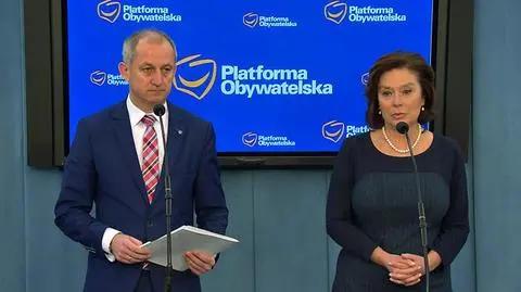 Wspólna konferencja Sławomira Neumanna i Małgorzaty Kidawy-Błońskiej