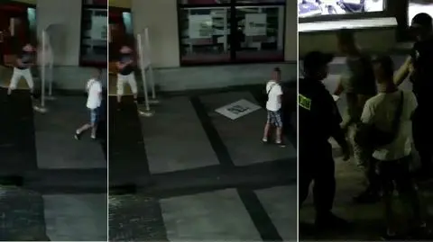 Znokautował plakat na ulicy. 500 zł mandatu za 3 sekundy walki