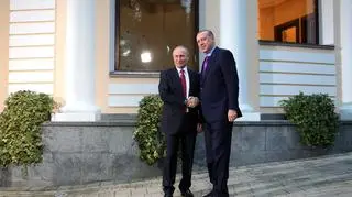 Putin i Erdogan spotkają się ponownie. Nagranie z 22 listopada: rozmowy prezydentów Rosji, Turcji i Iranu w Soczi