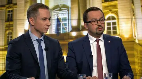 Cezary Tomczyk i Marcin Horała w "Faktach po Faktach"