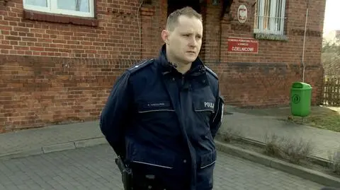Policjant jako pierwszy pojawił się na miejscu zdarzenia