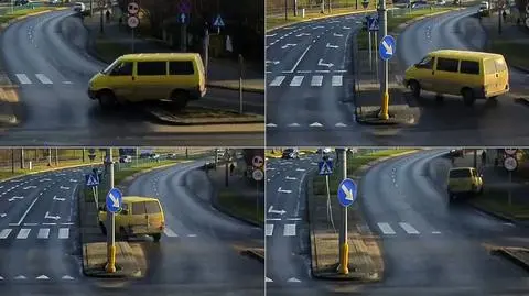 Pijani mężczyźni podróżowali żółtym busem