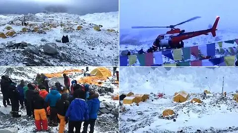 Nepal: helikoptery dotarły do uwięzionych na Evereście himalaistów