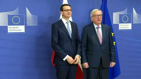 Premier Morawiecki i Jean- Claude Juncker chcą do końca lutego osiągnąć wstępne porozumienie w sprawie procedury wobec Polski
