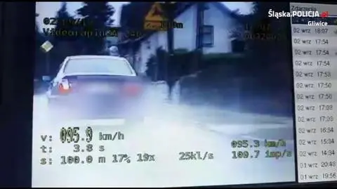 Mimo deszczu jechał prawie 100 km/h 