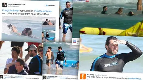 Hugh Jackman uratował syna i plażowiczów przed utonięciem