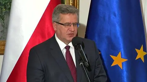 Prezydent Komorowski podkreślał, że dokument jest ważny z punktu widzenia bezpieczeństwa 