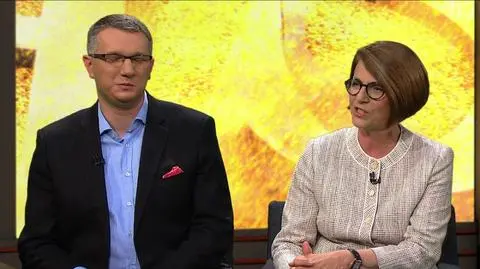 Julia Pietra i Przemysław Wipler w "Piaskiem po oczach"