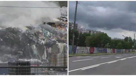 "Wielka czarna chmura dymu" nad Poznaniem. Pożar w sortowni