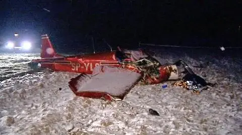 Awionetka runęła na ziemię. Pilot zginął