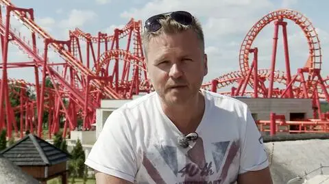 Jakub Porada w parku rozrywki