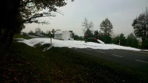 Droga była zablokowana przez kilka godzin