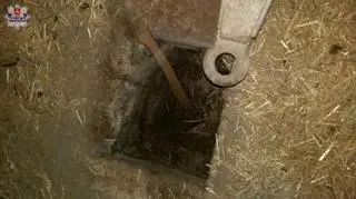 82-latek ukrył siekierę w oborze