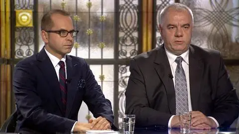 Michał Szczerba i Jacek Sasin w "Faktach po Faktach"