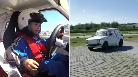 Maluch za kierownicą "malucha"