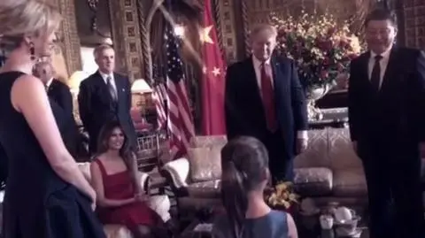 Arabella Trump zaśpiewała dla prezydenta Chin